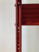 Italian Dutch Lips Vago "Congresso" Signal Red Bookcase, 1968