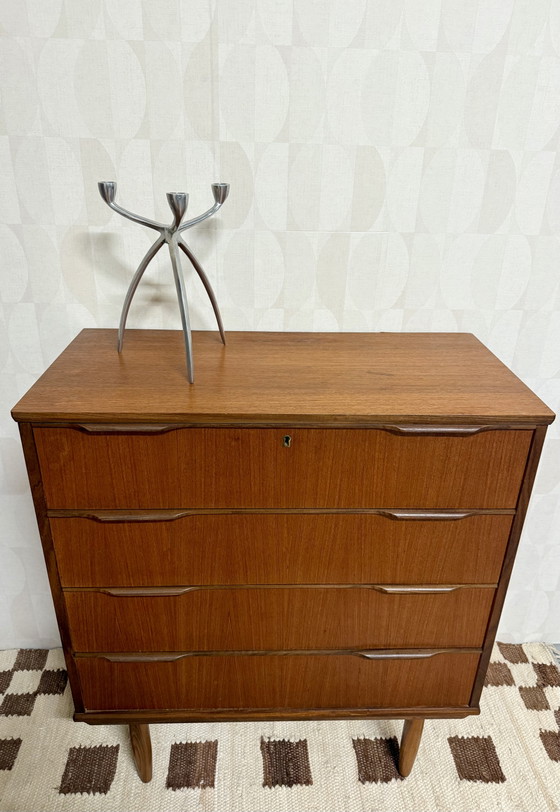 Cassettiera danese vintage | Teak | Mid-century | Anni '60 – Cassettiere, Wood (photo 5 of 7)