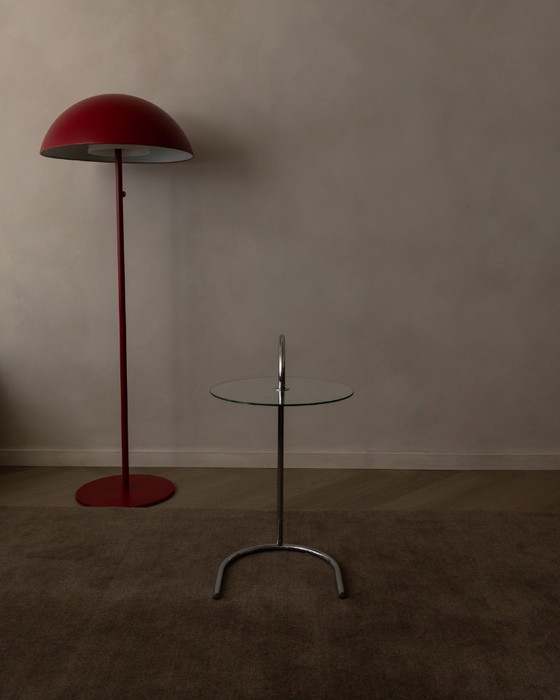 Image 1 of Vintage IKEA RY Bijzettafel van Tord Björklund – Chroom & Glas – Postmodern Scandinavisch design