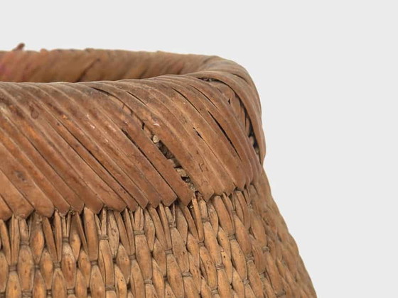 Panier de pêcheur antique (c.1900) #4, Objets déco, Osier, Marron (photo 13 sur 13)