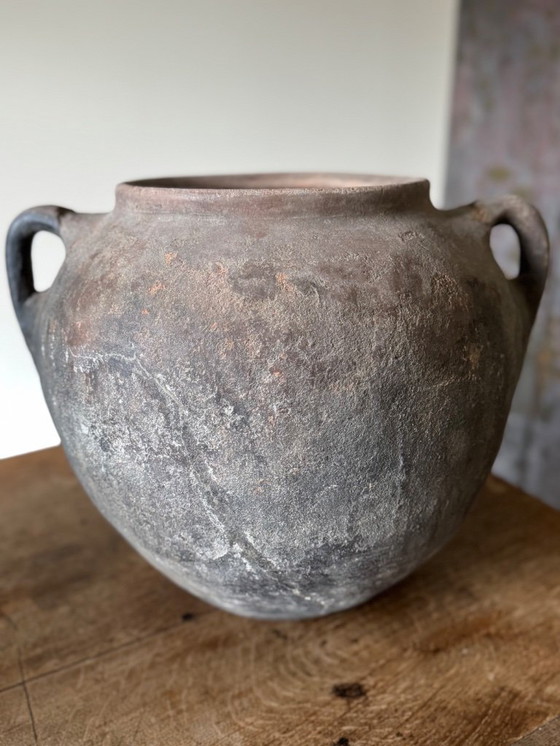 Image 1 of Antiker großer französischer Krug mit schöner Patina