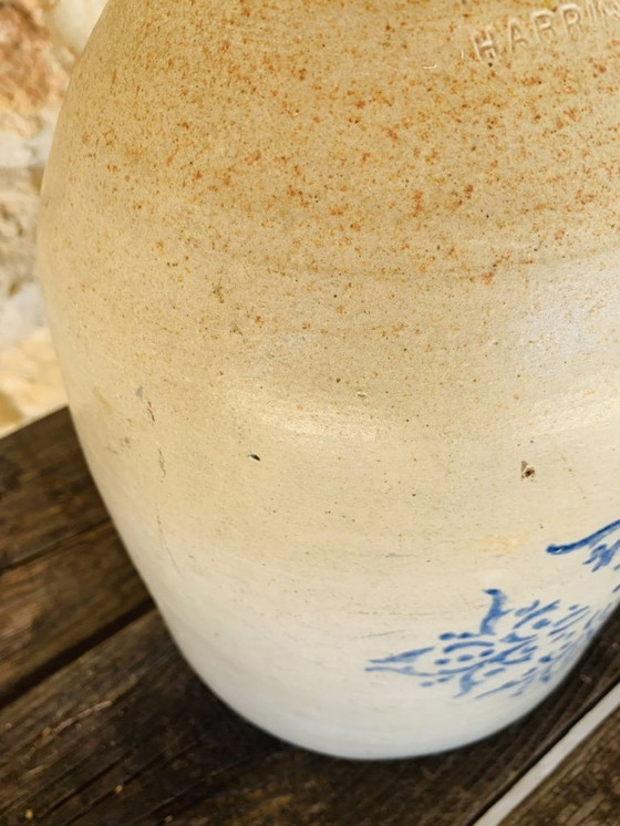 Image 1 of Antica brocca in gres da 2 g con fiocco di neve, F. H. Cowden, Harrisburg, 1880 ca.