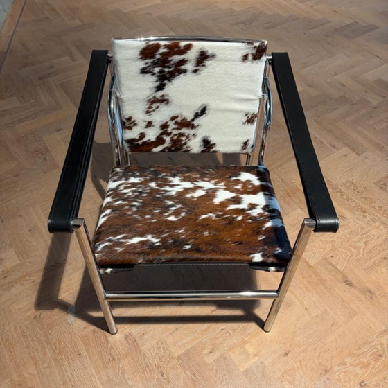 Cassina 1 Fauteuil dossier basculant, Armchairs, Leather, Chrome, Black (photo 5 of 5)