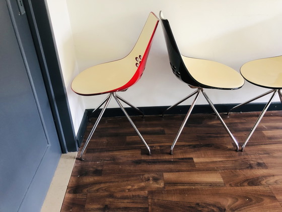 Image 1 of Vier Calligaris Italiaanse Vintage stoelen