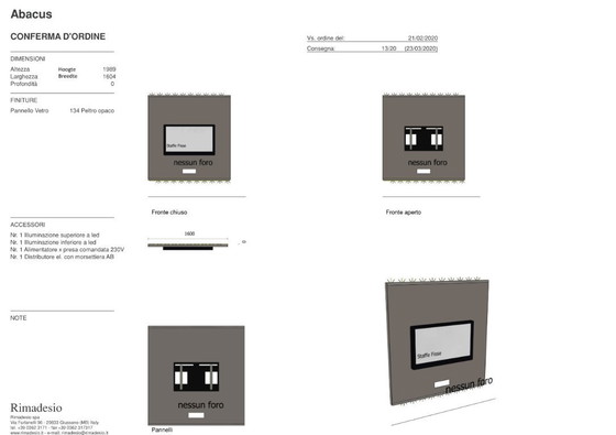 Image 1 of Meuble TV Rimadesio. Neuf.
