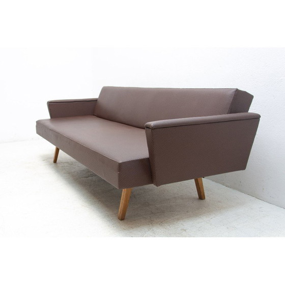 Image 1 of Vintage Eastern bloc folding sofabed, Czechoslovakia 1970s