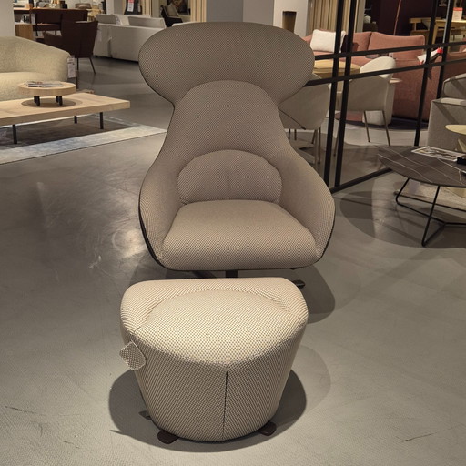 Drehsessel High Avia mit Fußhocker