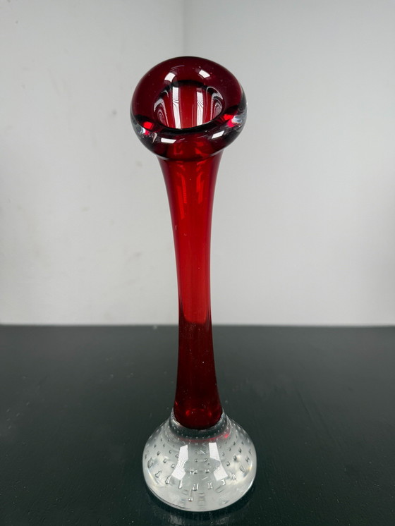 Image 1 of Jarrón escandinavo soplado a boca Aseda - Suecia