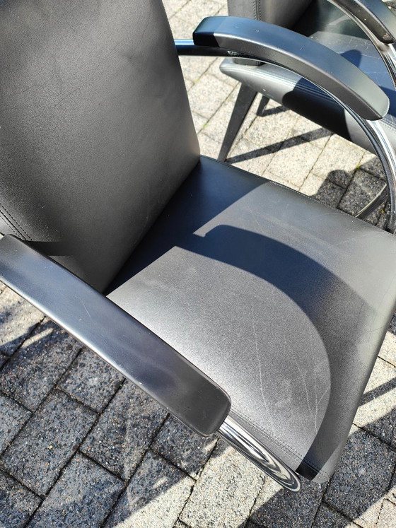 4 Gelderland 5480 Chairs in Black Leather – Dining chairs (photo 15 of 18)