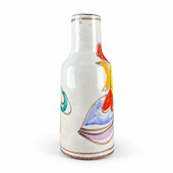 Vintage DeSimone Solifleur Vase – Signed Sicilian ceramic in the Picasso style (photo 3 of 6)