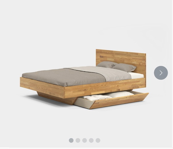 Image 1 of Floating oak bed frame from Frohraum.de / B34-SK