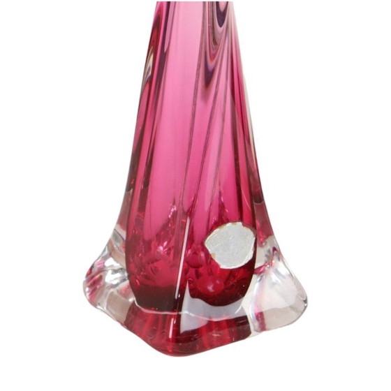 Purple Pink Crystal Table Lamp Val Saint Lambert Sixties – Glass (photo 4 of 13)
