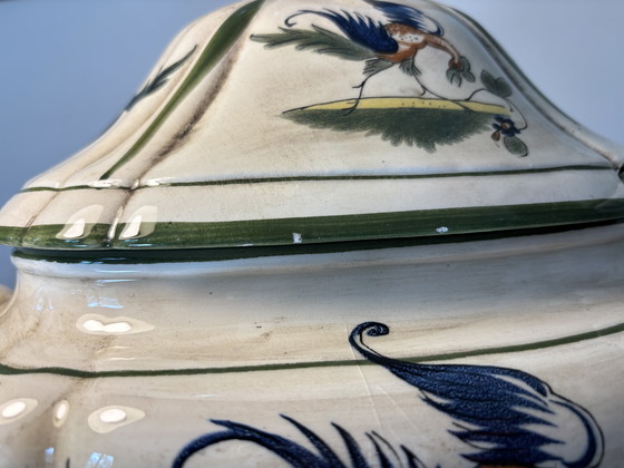 Image 1 of Soupière Capodimonte Faïance estilo Renacimiento 