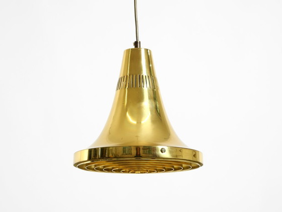 Image 1 of Originele Hans-Agne Jakobsson koperen hanglamp uit de jaren 60, model T 598, van Markaryd, Zweden
