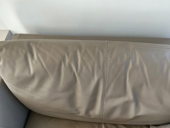 Image 1 of Montis Axel loveseat in leather color taupe