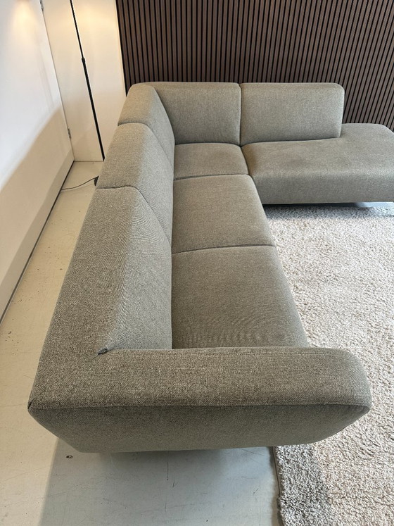 Image 1 of Moss green sample sofa in mint condition, 274x220 cm