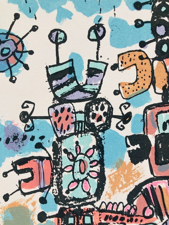 Image 1 of Robert Bennett - Talking Machines - Vintage Lithografie