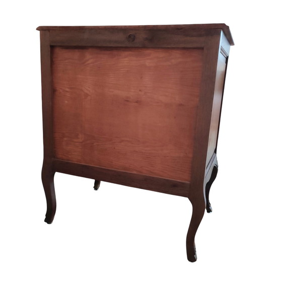 Image 1 of Commode chêne massif, style Louis XV rustique, années 60