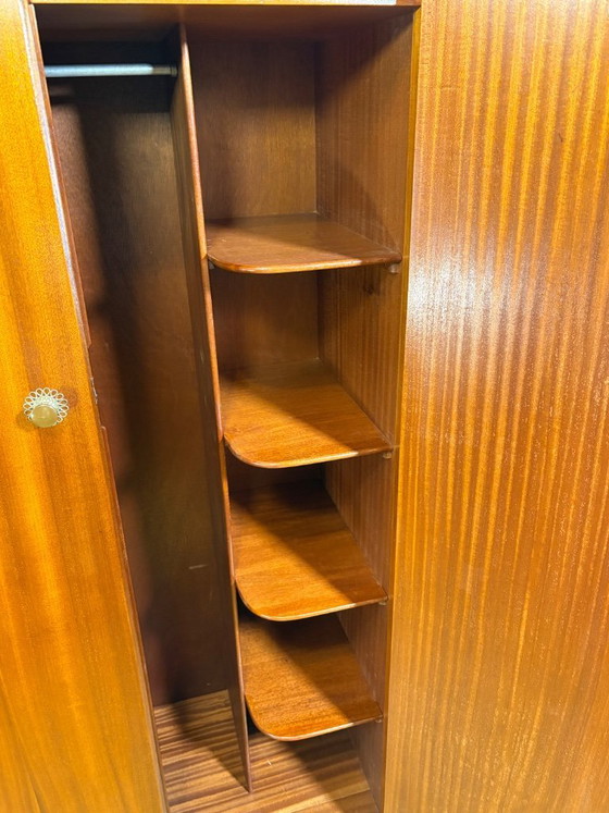Image 1 of Mid Century Retro Teak Wardrobe by McIntosh (Circa 1960)  A stylish mid century modern teak wardrobe by the renowned British fur