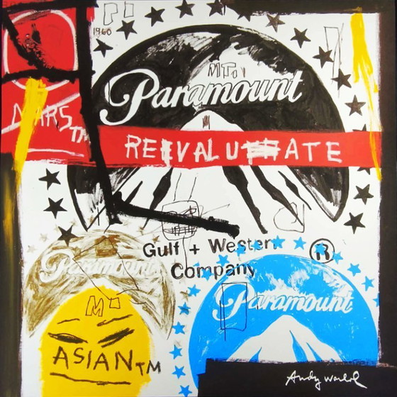 1980s Big Andy Warhol "Paramount Revalue" Limited Edition Lithograph Numbered in Pencil by CMOA. 60 cm / (photo 2 of 5)