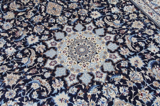 Tappeto Persiano Originale Annodato a Mano Nain 9 LA Fine con Seta 374 x 225 cm – Tappeti, Cotton, Wool (photo 6 of 14)