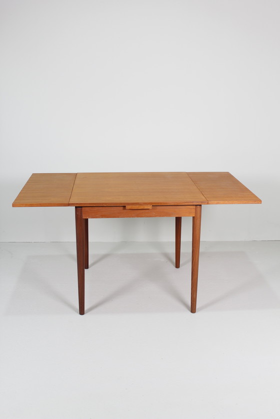 Image 1 of Vintage Square Extendable Dining Table - 1960s, Teak