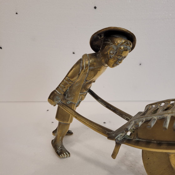 Image 1 of Sculpture en bronze « paysan », années 30 – Indochine