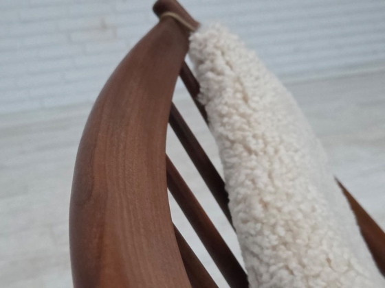 Anni '60, Sedia a dondolo danese di Frank Reenskaug, Modello 182, Pelle di pecora. – Sedie a dondolo, Wood (photo 12 of 17)