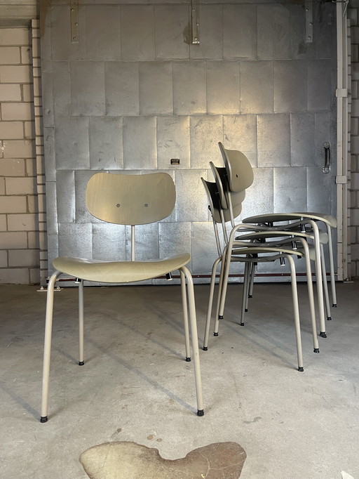 4X Wilde + Spieth Se68 Chair By Egon Eiermann (Grote Aantallen Beschikbaar)