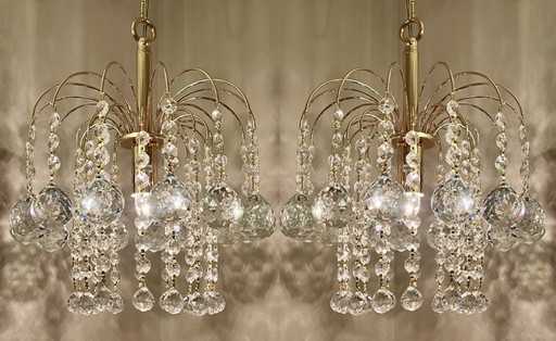 2x lampadario a sospensione SWAROVSKI in cristallo