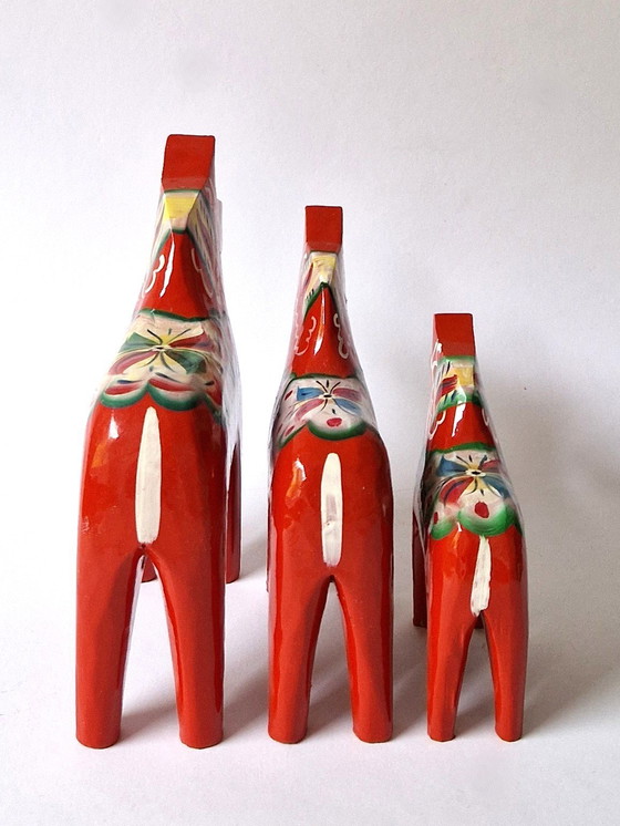 Image 1 of Nils Olsson - 3 chevaux suédois - Signé