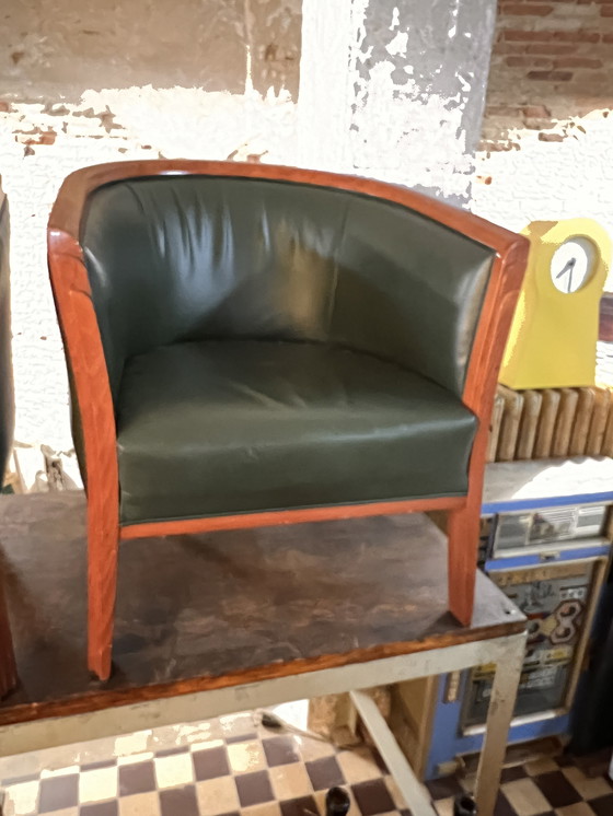 Image 1 of 2 fauteuils en cuir