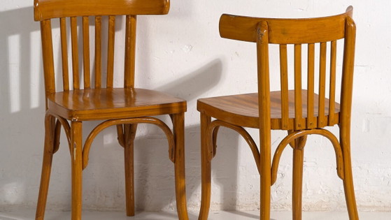 Set of antique Bistro chairs (c.1920). Set of 2 pieces #5 – Dining chairs (photo 3 of 40)