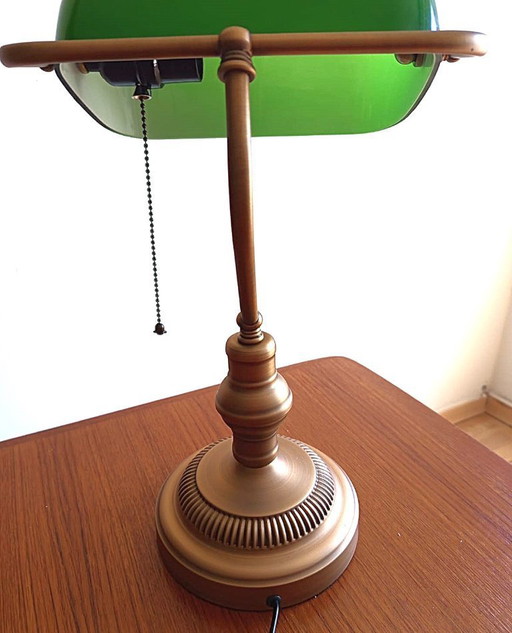 Vintage "Banker" Table Lamp -