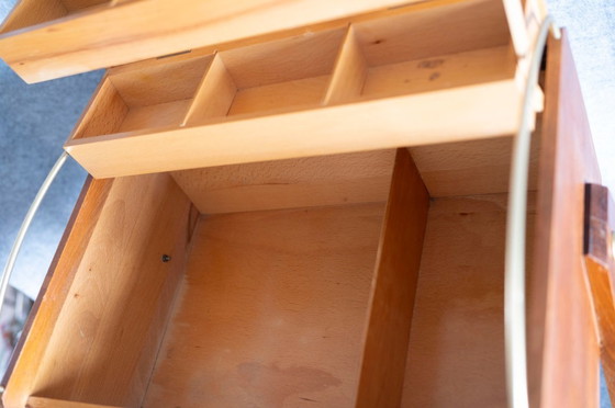 Image 1 of 1960 Vintage - Table de couture Armoire à couture Commode de couture Boîte à couture