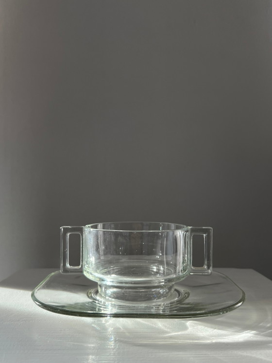 Set vintage bol à soupe et soucoupe „Arno“ – Joe Colombo (prix par bol et soucoupe) – Vaisselle, Glass (photo 4 of 4)