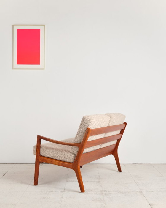Zweisitzer-Sofa aus der Mitte des 20. Jahrhunderts, Serie Senator, Teakholz-Couch von Ole Wanscher (photo 7 of 23)