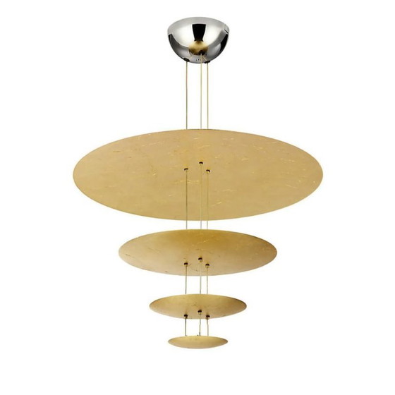 Catellani & Smith Macchina della Luce Mod. A – gold leaf pendant lamp – Brass (photo 4 of 5)