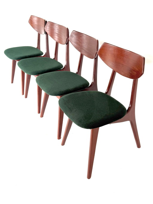 4x Louis van Teeffelen Dining Chairs