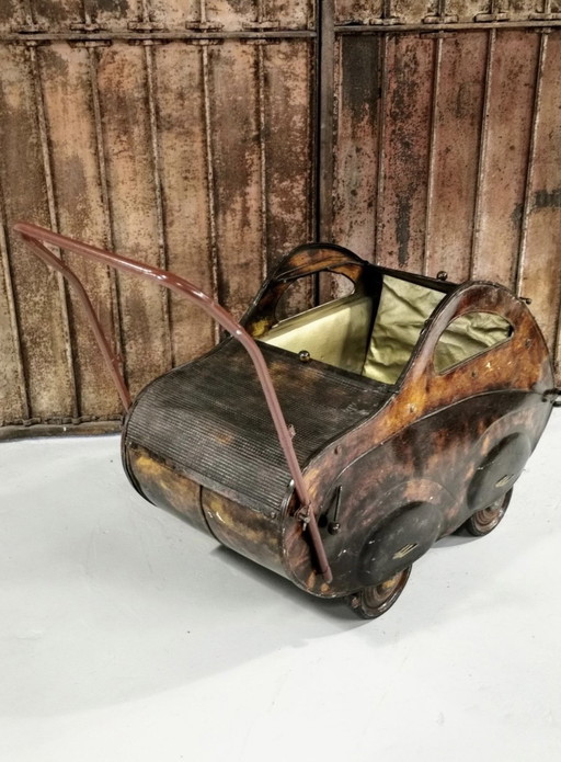 Antique iron wheelchair