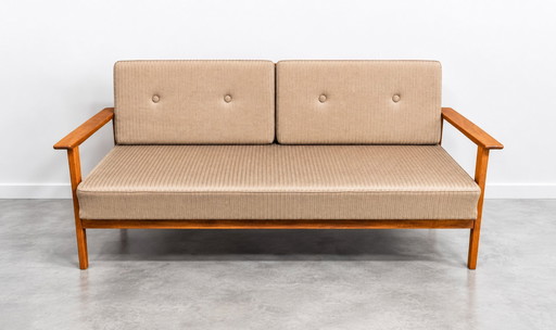 Panca-letto vintage di design scandinavo degli anni '60