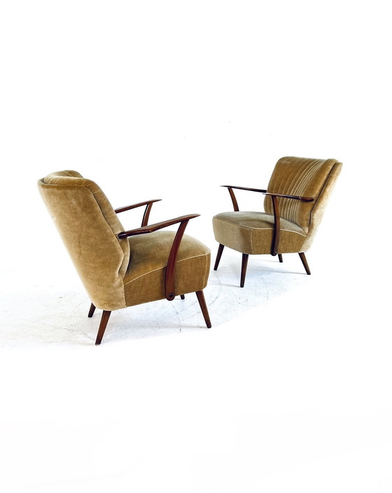 Image 1 of Ensemble de 2 fauteuils de cocktail Vintage 1960s