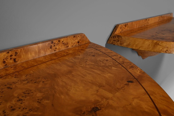 Image 1 of Elegante par de consolas Art Déco en madera de raíz