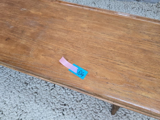 Mid-Century Scandinavian Design Solid Teakwood Coffee Table by Aksel Bender Madsen for Bovenkamp. The Netherlands, 1960s