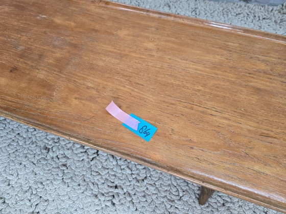 Image 1 of Mid-Century Scandinavian Design Solid Teakwood Coffee Table by Aksel Bender Madsen for Bovenkamp. The Netherlands, 1960s