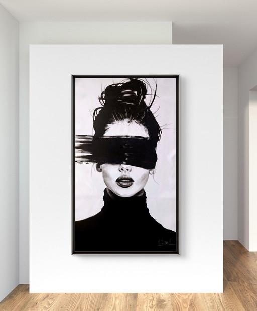 Walter Geraci - Dark necessity XXL oil painting 
