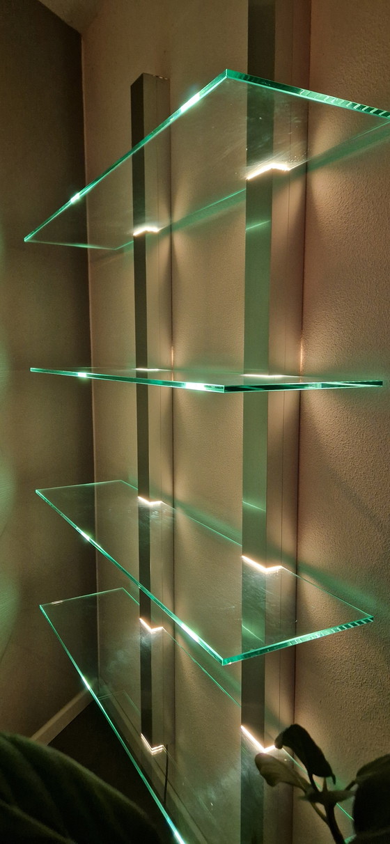 Image 1 of Glass display shelves with lighting
