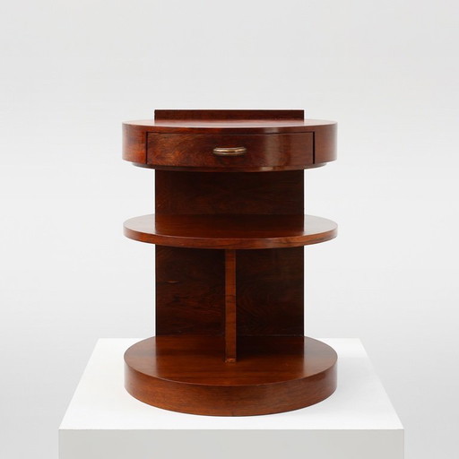 Comodino o mobile in legno di Michel Dufet in stile Art Déco, Francia, 1930 ca. 1930