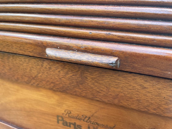 Image 1 of Meuble à volets pour votre bureau Meuble radio art déco 1923 français