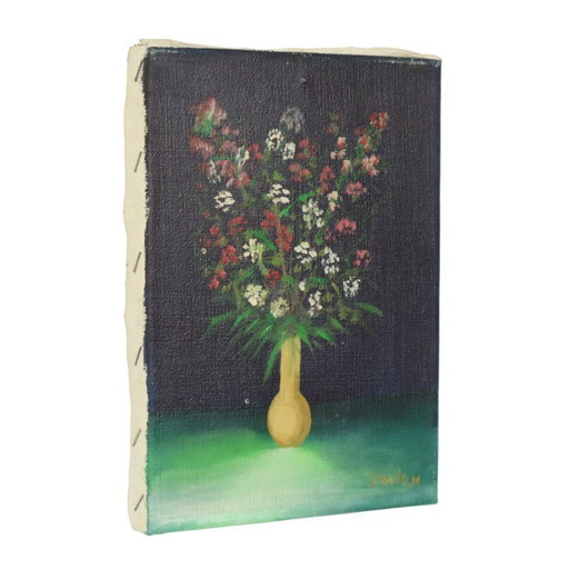 Small Flower Still Life Painting 1980